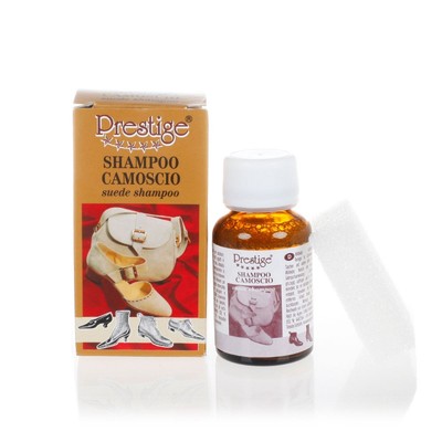 SHAMPOO PER PULIZIA SCARPE BORSE GIUBBOTTI E OGGETTI IN CAMOSCIO E