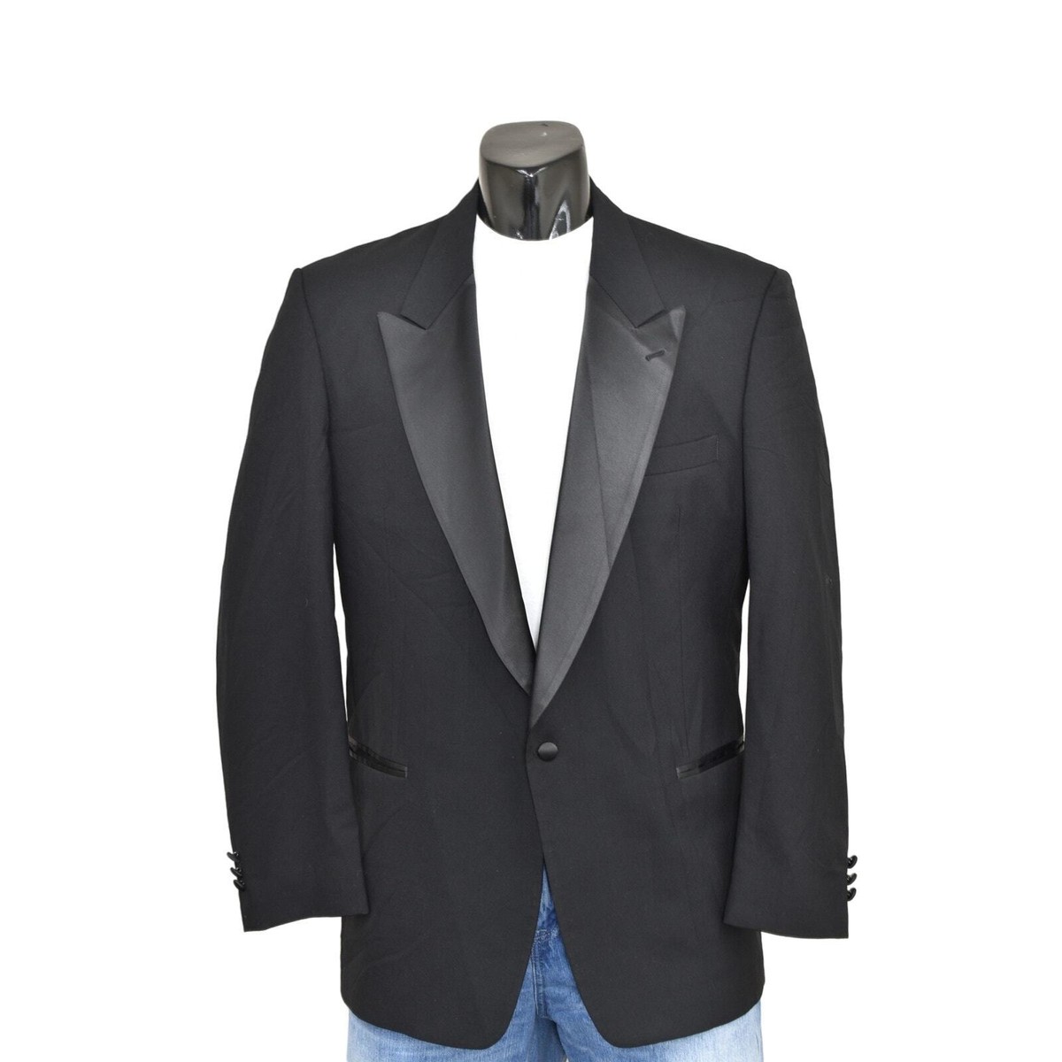 Christian Dior Le Connaisseur Black Wool Tuxedo Jacket 44 XL