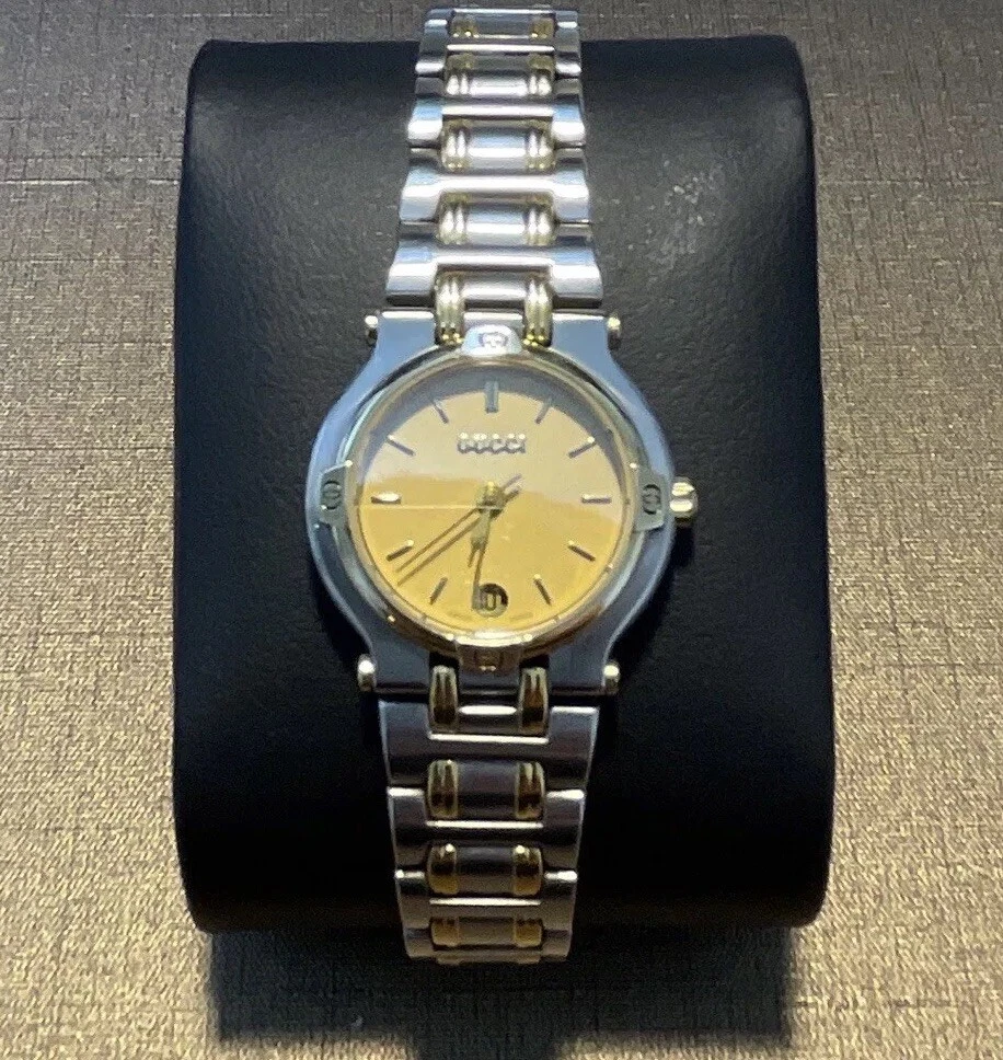MONTRE GUCCI 9000L DATE VINTAGE Quortz femme h017
