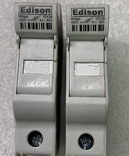  LOT OF 2 EDISON EHM FUSEHOLDER 10X38 3OA 600V  EXCELLENT  SINGLE POLE