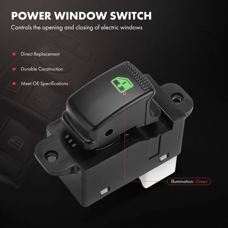 Interruptor de janela de energia traseiro para Kia Spectra 2007-2009 Spectra5 com 7 lâminas - Imagem 3 de 4