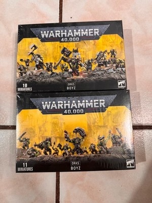 Warhammer 40K Orks Boyz Lot 21 Miniatures 2 Boxes New Sealed Games Workshop