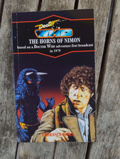 Doctor Who The Horns of Nimon By Terrance Dicks. Target Book. Blue Spine. Custom