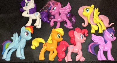 SET OF 7 My Little Pony Friendship is Magic Toy Meet The Mane Collection Lot