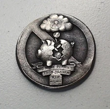 HOBO No More Pennies 2025 RIP Cent Made A From REAL WWII Silver Nickel SIGNED