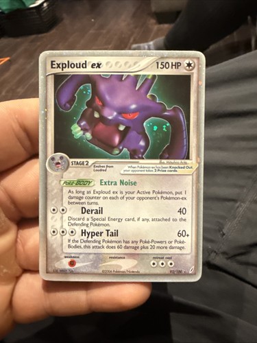 Pokemon TCG Exploud EX 92/100 Holo EX Ruby & Sapphire EX Crystal Guardians - LP