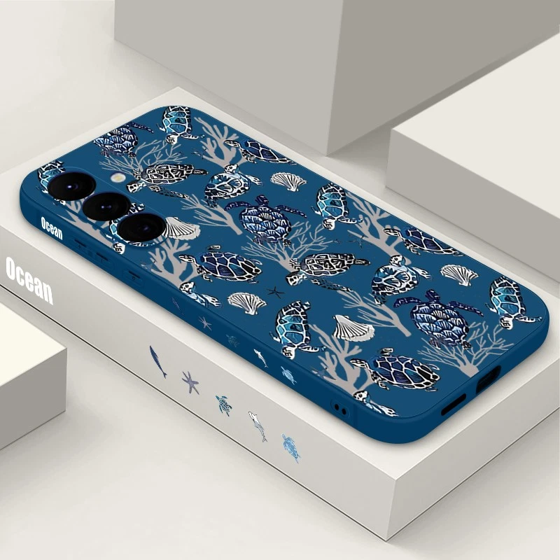 Sea Turtles Shockproof Case For Samsung S25 S24 Ultra S23 A16 A15 A34 TPU Cover - Image 3 of 4
