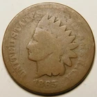 1865 Indian Head Cent Penny AG-G  "Not Cleaned -Actual Coin Pictured"