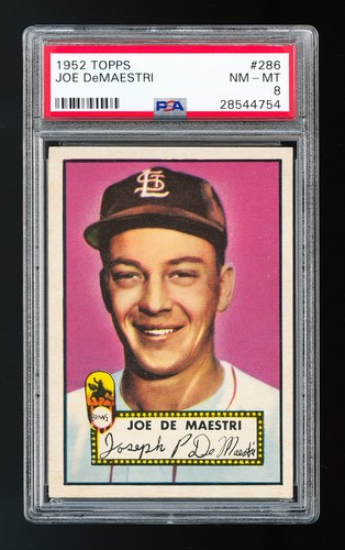 1952 Topps Joe DeMaestri #286 card