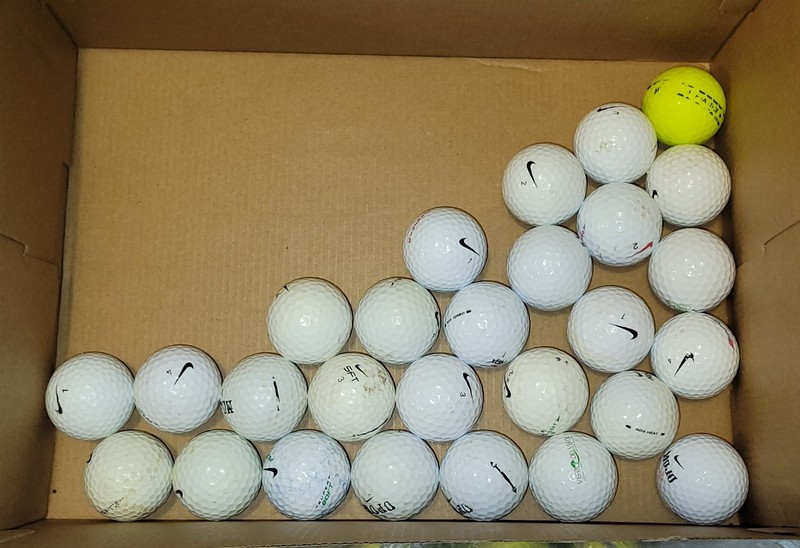 Golf Balls - 27 Nike used, but usable balls