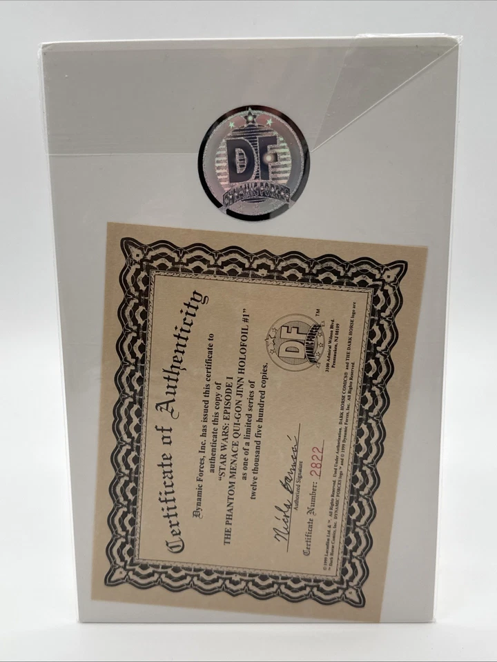 STAR WARS: Episode 1, Qui-Gon Jinn DF HOLOFOIL EDITION, Dark Horse Comics, 1999 - Image 2 of 2