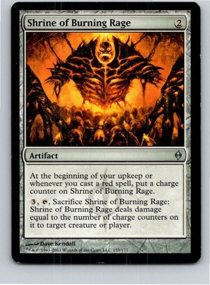 Magic the Gathering Shrine of Burning Rage New Phyrexia MTG Free Shipping!