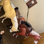 3  Vintage 1960's Marx Johnny West Horses  Thunderbolt