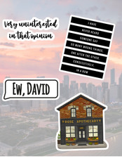 Schitt's Creek Sitcom Tv 4pc Stickers Pack