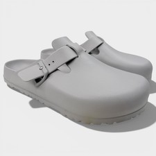 New Birkenstock Boston Essentials EVA Mens Clogs Stone Coin Grey Sandals 3666715