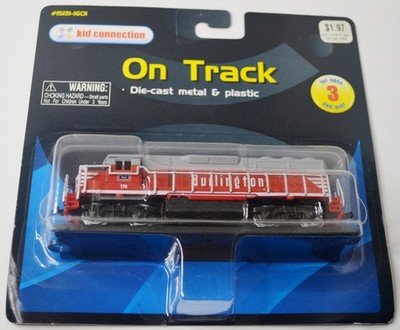 KID CONNECTION ON TRACK BURLINGTON ENGINE 1601 DIE CAST TRAIN NEW SEALED