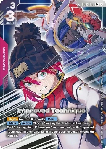 Improved Technique (R+) GD03-109 English R+ Steel Requiem Gundam Card Game