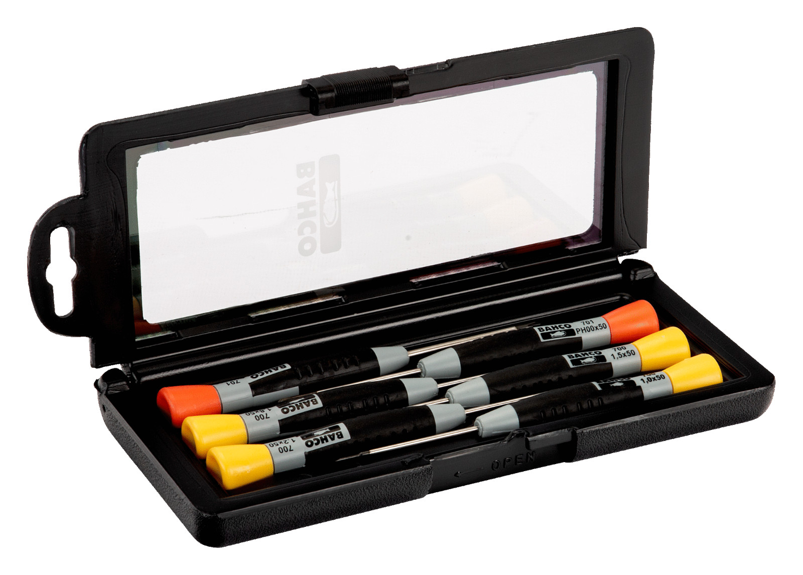 Bahco 706-2 6 Piece Micro Precision Slotted & Phillips Screwdriver Set