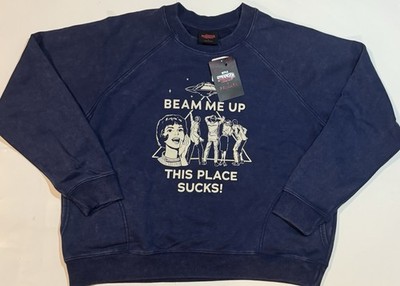 Stranger Things Primark Official Beam Me Up This Place Sucks Sweatshirt Size L