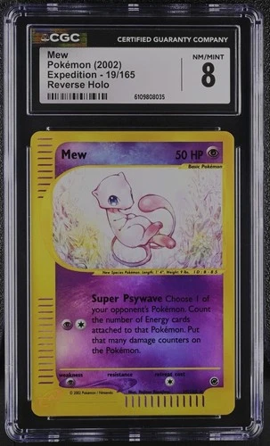 Pokémon Mew #19, Expedition Reverse Holo, Wizards Of The Coast CGC 8 (Low Pop)