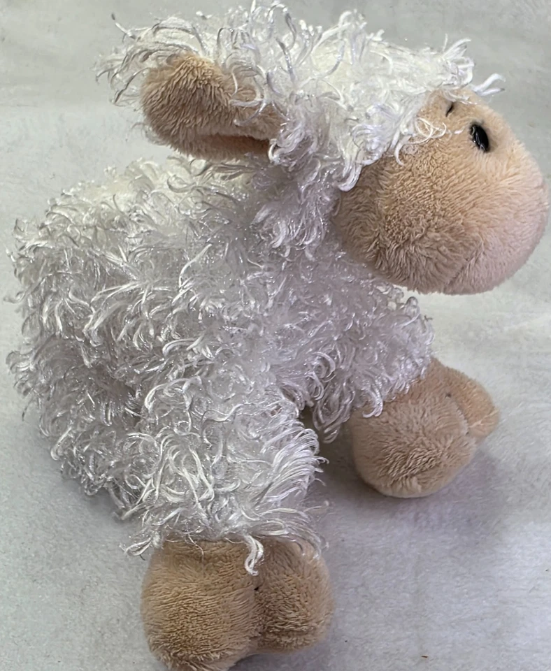 GANZ White LAMB Stuffed Animal Plush Toy No Code Sheep Easter HM201 Webkinz - Image 4 of 4