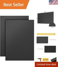 2 Pack Black ABS Plastic Sheet 12" x 16" 1/8" Thick 3mm, High Tensile and Imp...