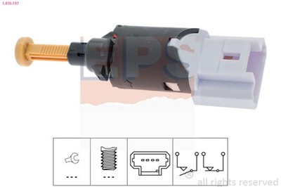 Bremslichtschalter EPS 1.810.197 für CITROËN BERLINGO 307 206 PEUGEOT 3A C3 3E 1