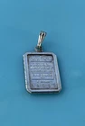 Sterling Silver Bar Frame 1g Johnson Matthey Bar Inside Souvenir Pendant Charm