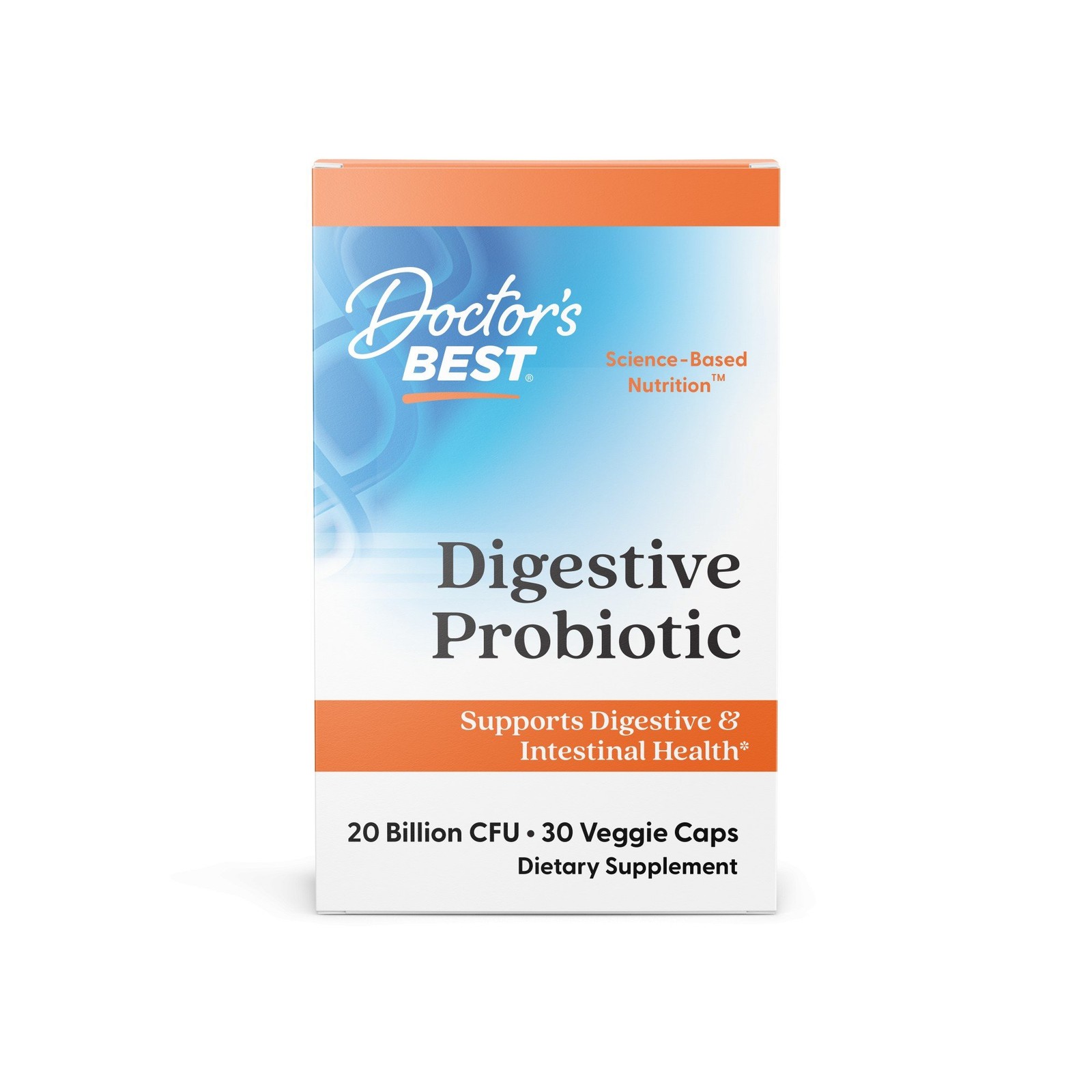 Doctors Best Пищеварительный пробиотик 20 миллиардов с HOWARU 30 VegCap