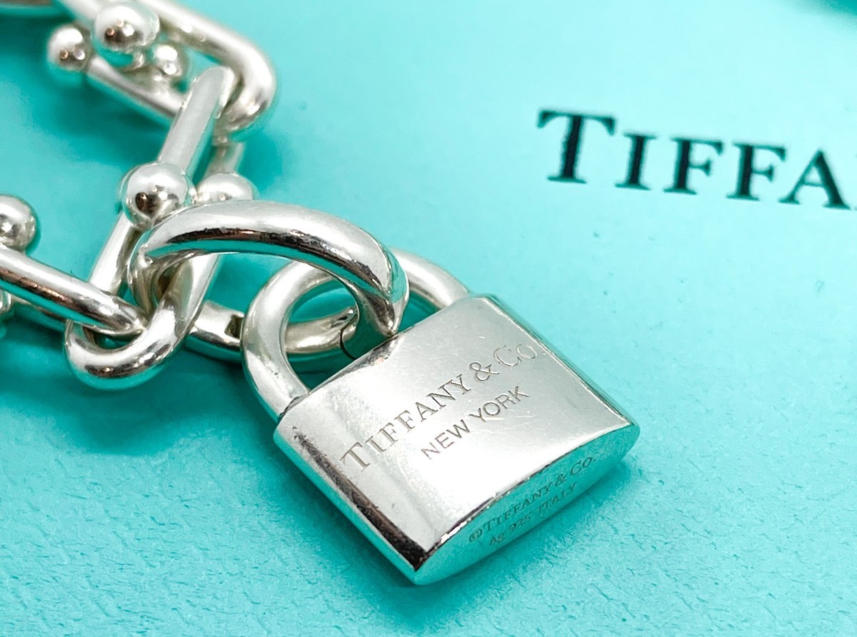 Tiffany & Co Hardwear Wrap Ball & Lock Small Link Necklace 36
