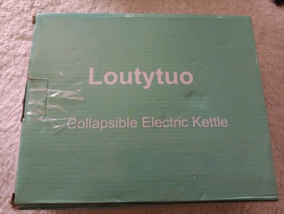 Loutytuo Collapsible Electric Kettle 110V/220V 555ML Ultrathin Travel Foldable