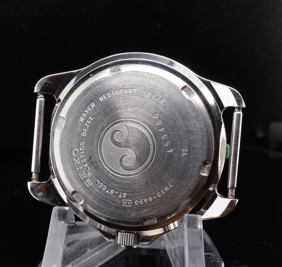 Reloj de buceo vintage años 90 Seiko cuarzo acero 37,5 mm 150 m 7N33-6A90 Foto 3 de 4