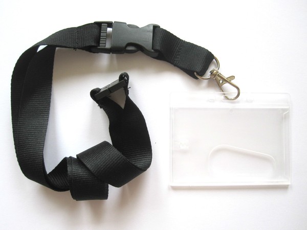 10 X AusweishüLle, KartenhüLle, Ec Ausweishalter SchlüSselband, Lanyard Schwarz-image