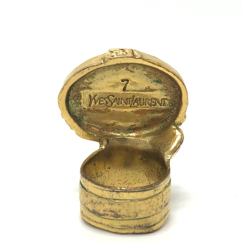 YVES SAINT LAURENT Turquoise Ring Approx size 13 Arty Turquoise Vintage Ring - Image 4 of 4