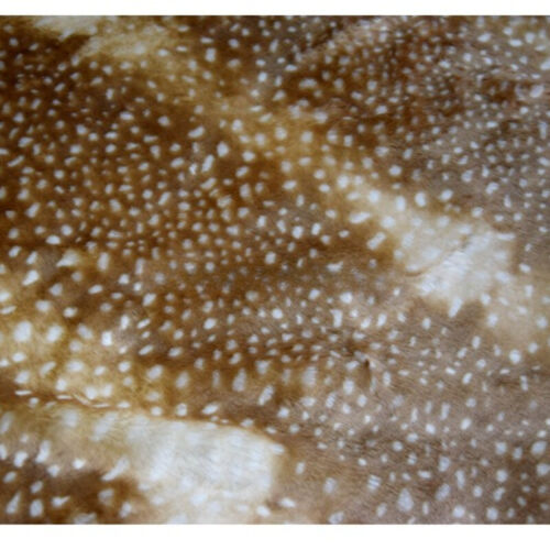 Peluche tissu motif point de cerf fausse fourrure Sika tapis artisanal moelleux 45 50 cm - Photo 1 sur 14