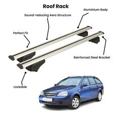 2 Pcs Silver Cross Bars For Chevrolet Lacetti Sw 2003-2011