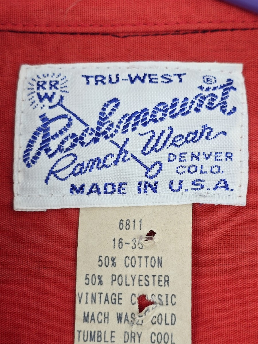 Vintage Rockmount Ranch Wear Tru-West Custom Snap Shirt