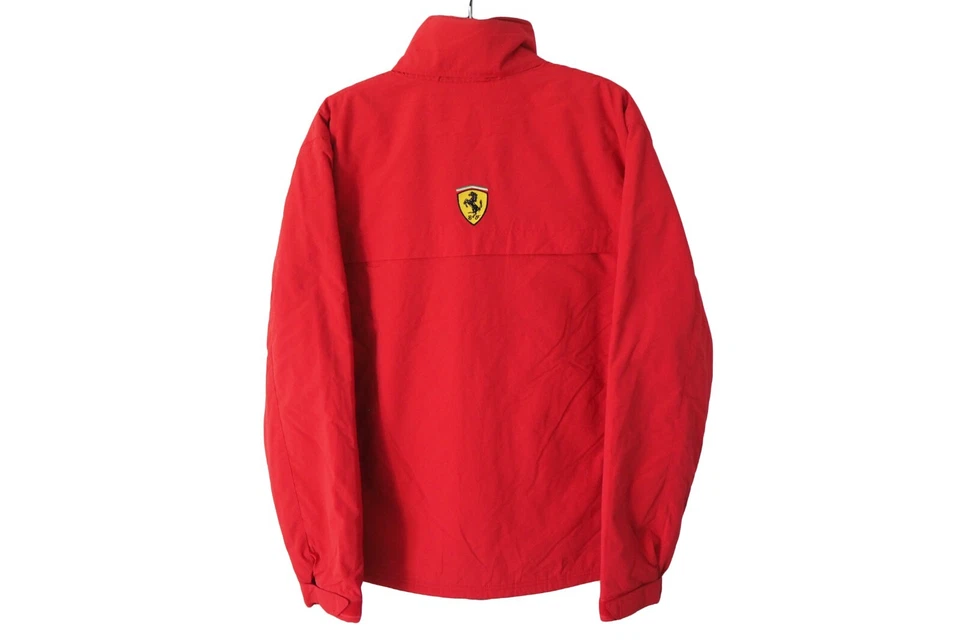 Vintage FERRARI Jacket Full Zip Size L red 90s Formula 1 racewear F1 Team - Image 2 of 4