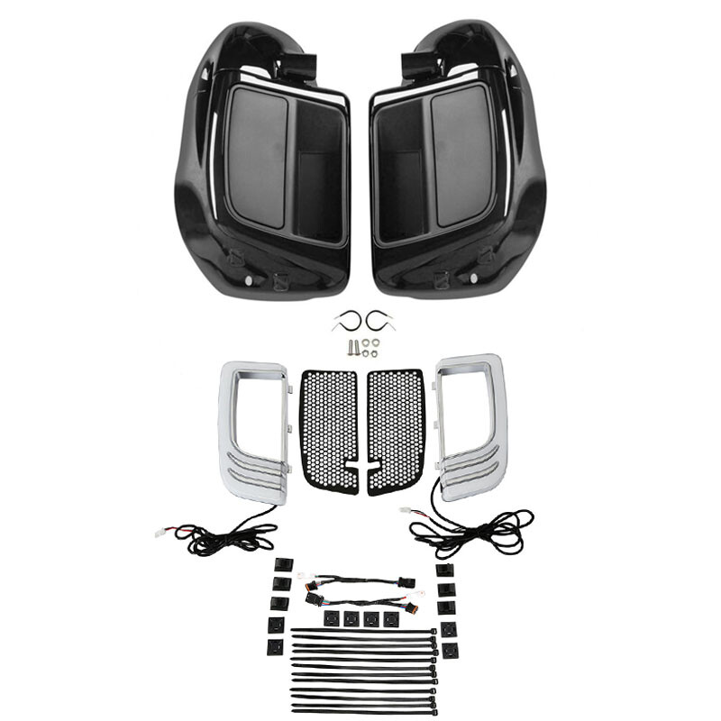 Lower Vented Fairings Speaker Pods Signal Light Fit For Harley