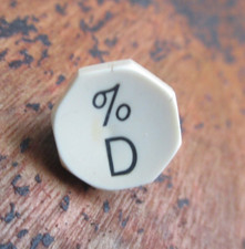 Oliver Typewriter #9   D  Key   Antique Part Vtg  Keytop thumbnail