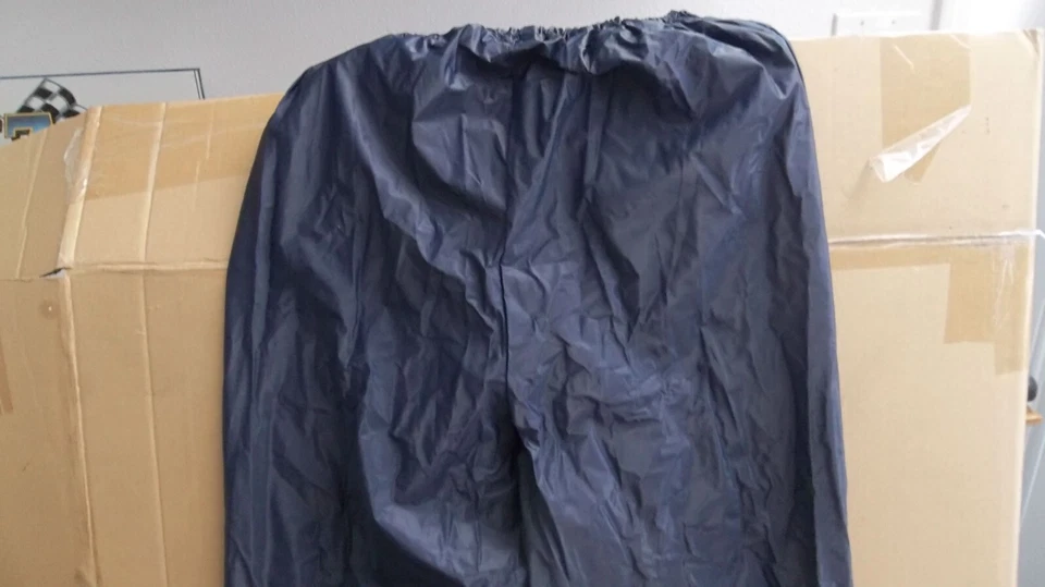 Traje de Lluvia Para Hombre Azul Medio, Golf/Camping Chaqueta Poncho Pantalones Traje Completo con Capucha Foto 2 de 4