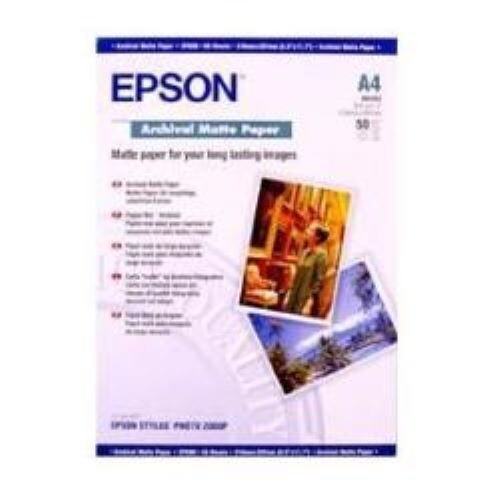 CARTA FOTOGRAFICA EPSON PER INKJET/LASER A4 - 192gr- 50fg - C13S041342 - Foto 1 di 1