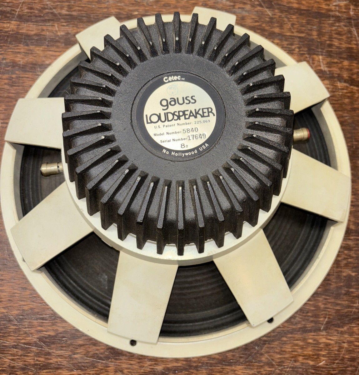 Gauss Cetec 5840 15” Bass Guitar Speaker Woofer Driver 8 Ohm | eBay