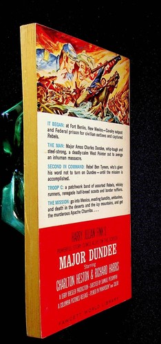 Major Dundee 1965 Charlton Heston Richard Harris Adventure War Movie Tie-in PB - Picture 4 of 7