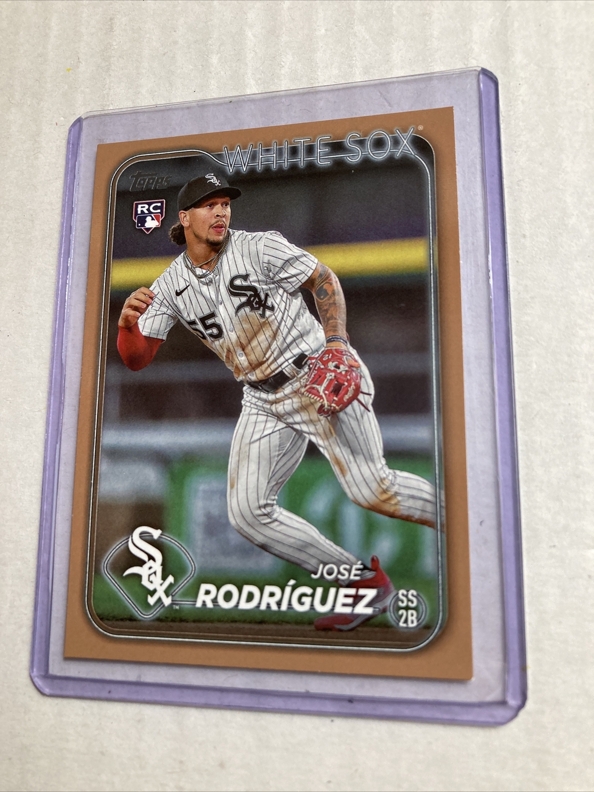 2024 Topps #86- JOSE RODRIGUEZ Gold Parallel SP Rookie RC #'d/2024