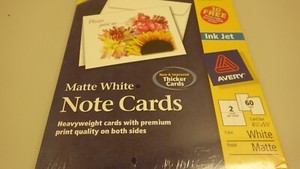 Professional Note Cards, Heavyweight,  1 Pack 