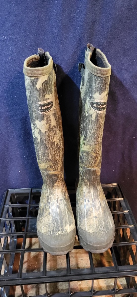LaCrosse Alpha Men's Rubber Hunting Boots Mossy Oak Break-Up Men's