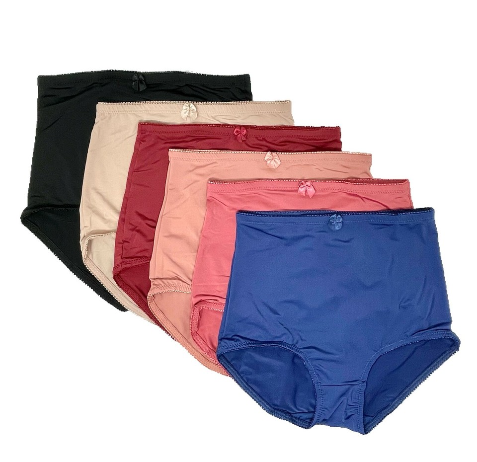 2-6 Pack High-Waist Tummy Control Panties – Women’s Lingerie Underwear Girdle (S-XL, Jennifer Intimates)