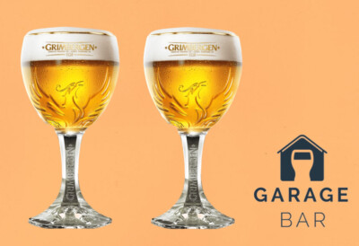 Coppia Bicchieri Ufficiali Grimbergen Da Birra Belga In Vetro Temperato Con Nucleazione - 33CL - Foto 4