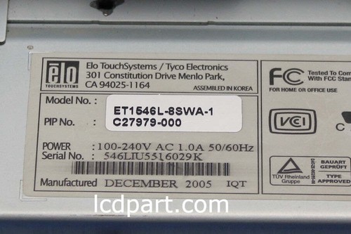 ET1546L-8SWA-1, Upgraded to Sunlight Readable LED Back light - Picture 3 of 5